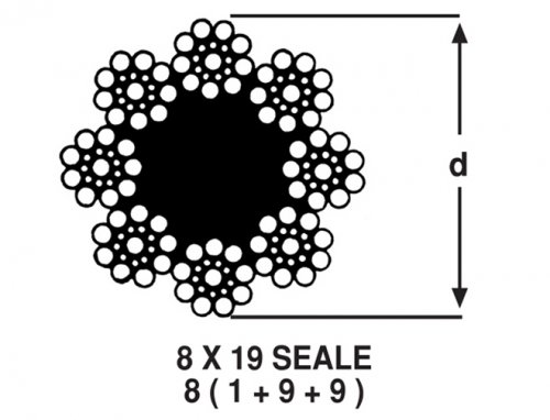 8 x 19 Seale Çelik Halat