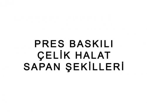 Pres Baskılı Çelik Halat Sapan Şekilleri